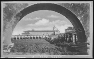 San Luis Rey, Cal. San Luis Rey Mission through the Arch.