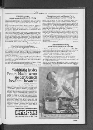 Verkehrsbedingungen zum Winterfahrplan 1989/90