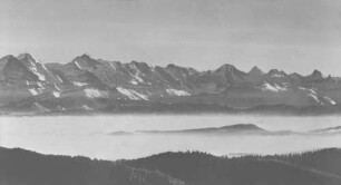 Reproduktion der Alpenkette