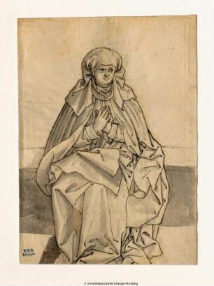 Die Heilige Anna sitzend, von vorn