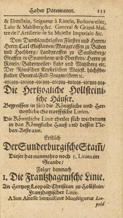 Der Sunderburgische Stam[m]