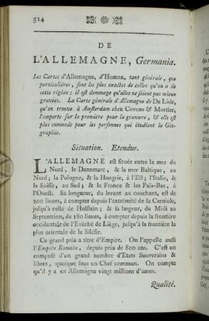 [Chapitre IX.] De L'Allemagne, Germania.