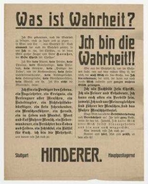 Was ist Wahrheit?