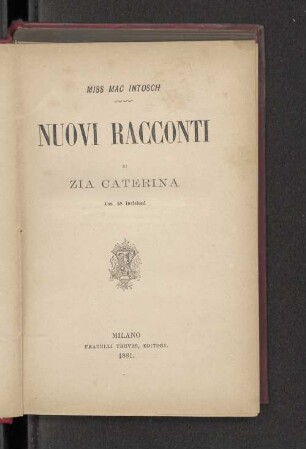 Nuovi racconti di zia Caterina : con 58 incisioni