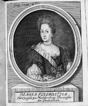 Dekanin Maria Elisabetha, Herzogin zu Mecklenburg