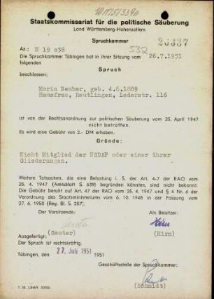 Neuber, Maria