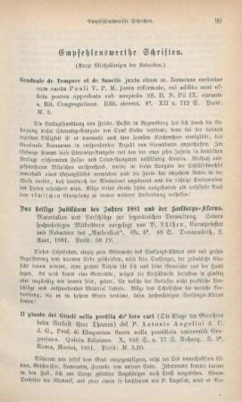 99-102 Empfehlenswerthe Schriften