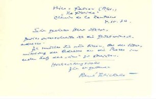Korrespondenz von René Schickele an Unbekannt