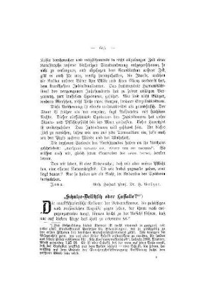 Schulze-Delitzsch oder Lassalle?"
