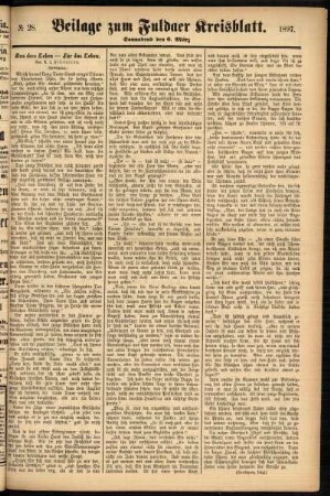 Zweite Ausgabe vom Samstag, den 06. März 1897.