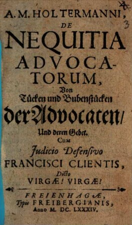 De nequitia advocatorum
