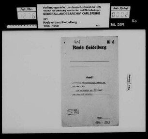 Vorbereitung und Durchführung der Kreisversammlung vom 12. April 1930 - 65. ordentliche Sitzung