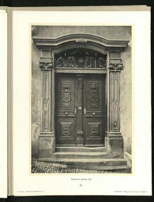Haustüre in Schwäbisch Hall. Ansicht.