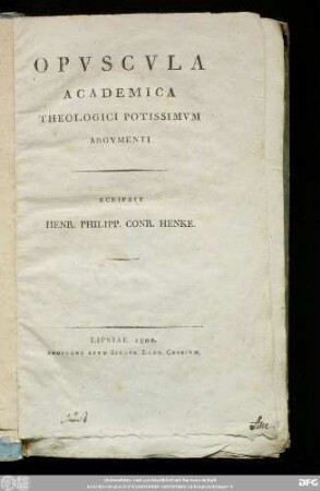 Opvscvla Academica Theologici Potissimvm Argvmenti