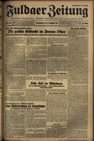 Ausgabe vom Donnerstag, den 16. September 1937.