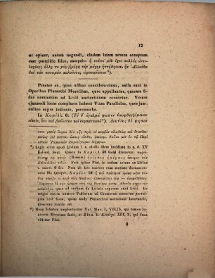 Plutarchus Livii studiosus : disputatio, 3. In Auditorio Philosophico die 14 Junii 1848