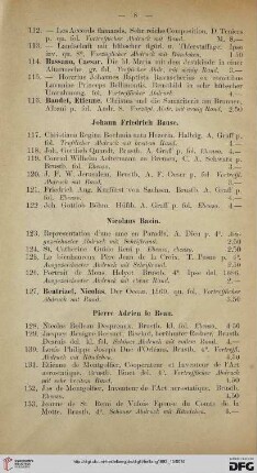 Nicolaus Bazin (Nr. 123-127)
