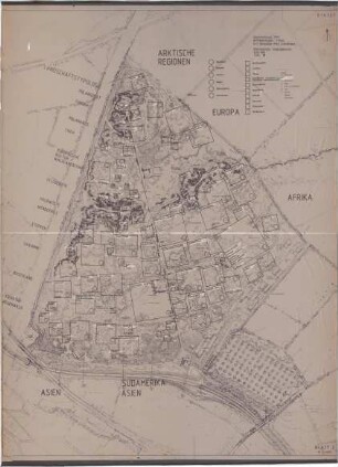 Hansjakob, Gottfried; Frankfurt am Main; Frankfurter Zoo - Eingangsbereich, Überarbeitung (Lageplan)