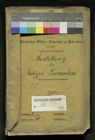 Anstellung und Entlassung der Polizei-Beamten
