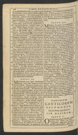 Canticvm Canticorvm Salomonis, Quod Hebraice dicitur Sir Hasirim.