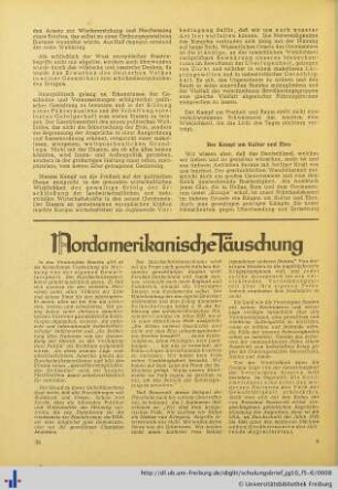 Nordamerikanische Täuschung.