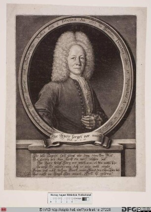 Bildnis Johann Sebastian Mylius (Milius)