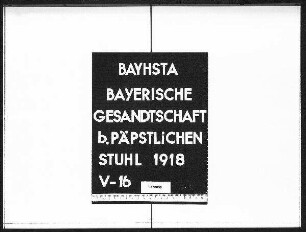 Ow-Felldorf, Sigismund Felix Freiherr von, Bischof von Passau, Danksagung für Glückwünsche zu seinem 25jährigen Bischofsjubiläum