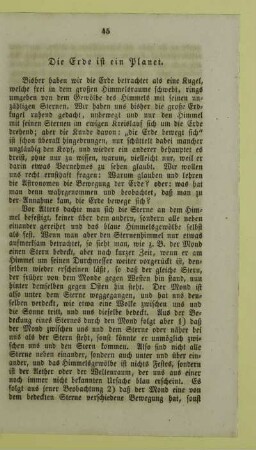 Die Erde ist ein Planet