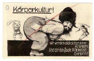 Kriegs Karte Nr. K. 72: Körperkultur (Rußland) (verboten)