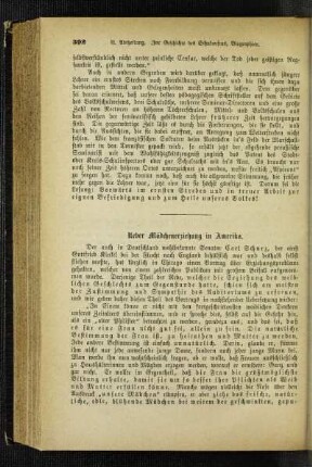 Ueber Mädchenerziehung in Amerika