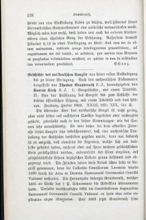 138-141 [Rezension] Granderath, Theodor, Geschichte des Vatikanischen Konzils