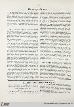 Correspondenzen