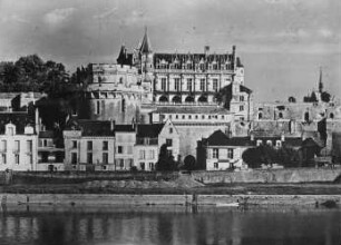 Amboise, Schloss, Loireseite, Ansicht von der Loire