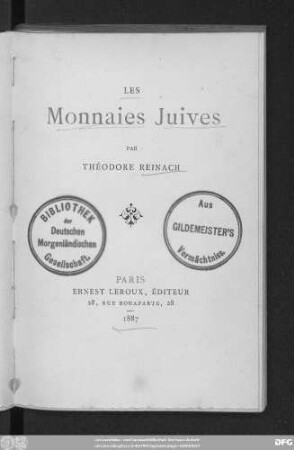 Les monnaies juives