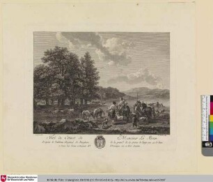 [Landschaft mit Hirten und einer Rinderherde; Paysage avec figures et animaux]
