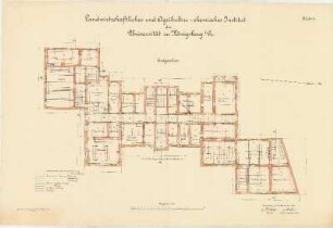 Landwirtschaftliches und Agrikultur-chemisches Institut der Albertus-Universität Königsberg: Blatt 2, Erdgeschoß