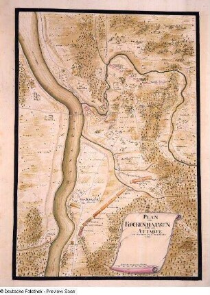 Plan von Kockenhausen nebst der Attaque von inclusive den 2. ten bis 16. Octobr: 1700, Blatt 106