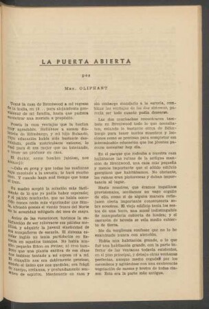 La puerta abierta