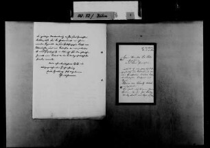 Schreiben von Emma von Schmitz-Aurbach, Karlsruhe, an Franz Böhm