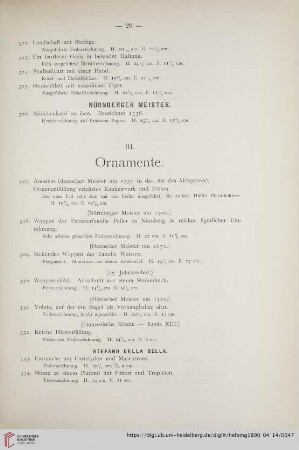 III. Ornamente (Nr. 327-475)