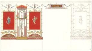 Kreuter, Franz Jakob; München ; Café Tambosi (Annast), Wandmalerei und Plafond - Wandmalerei (Teilansicht)