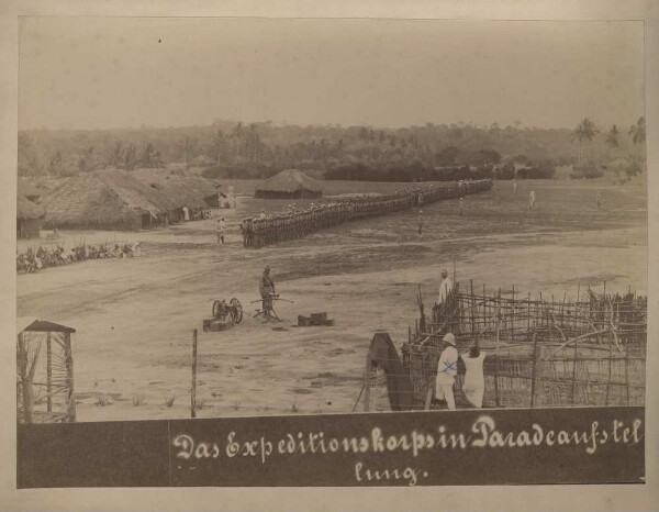 The expedition body in parade formation