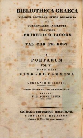 Pindari Carmina quae supersunt : cum deperditorum fragmentis selectis, 2. Commentarius