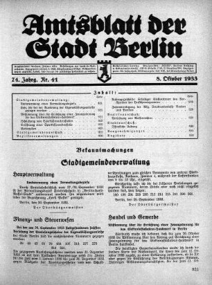 1933,41: Nr. 41, 8. Oktober 1933
