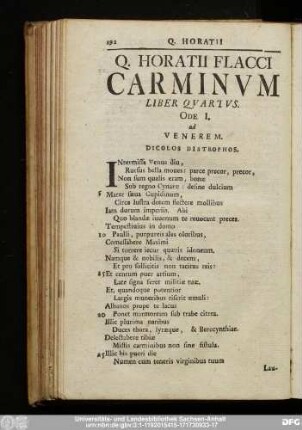 Ode I. ad Venerem.