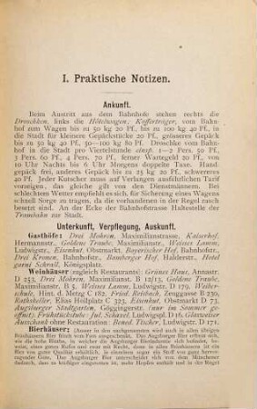 Augsburg und seine Umgebung : mit ... einem Stadtplan und einer Ausflugskarte