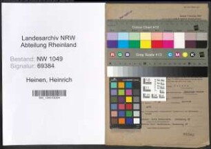 Entnazifizierung Heinrich Heinen , geb. 04.04.1893 (Landwirt)