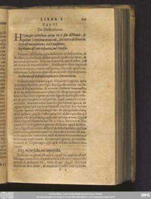 Cap. II. De Definitione.