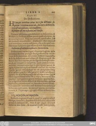 Cap. II. De Definitione.