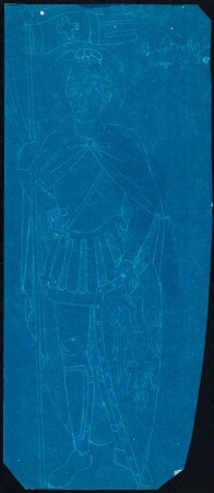 Unzugeordnete Altäre, Kircheneinrichtung, Skulpturen und Ornamente: Heiligenfigur (Soester Dom?)